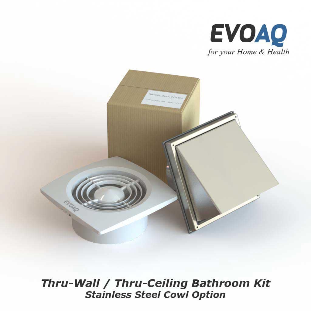 EX Tx150xxK 150mm Thru wall Extraction Kit SS Cowl