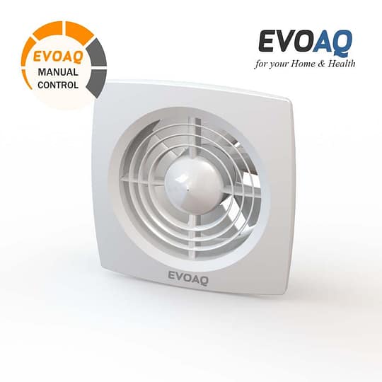 EVOAQ 150mm EC Through Wall/Ceiling Extraction Fan (Adjustable Speed)