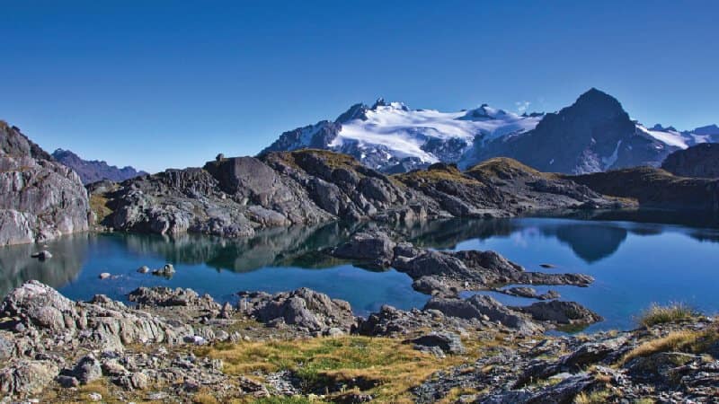 Mountains lake clean fresh air